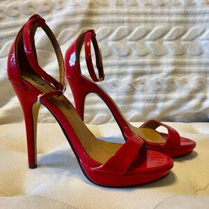 M by Michael Antonio Red Lovina Stiletto Sandals